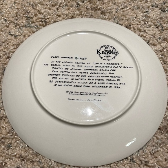 SET OF 4 EDWIJ M. KNOWLES ANNIE COLLECTOR PLATES - Picture 3 of 13